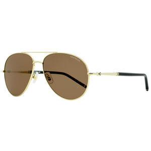 Montblanc Pilot Sunglasses MB0068S 001 Gold/Black 61mm 0068